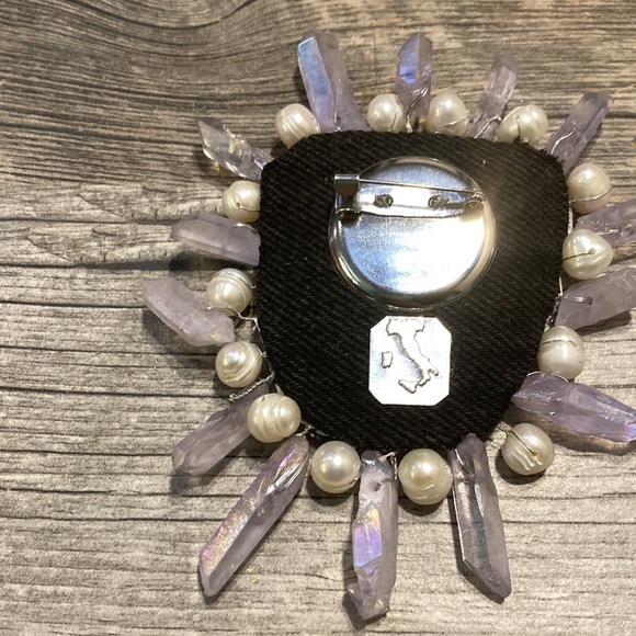 “Magic eye” brooch - Picture 4 of 5